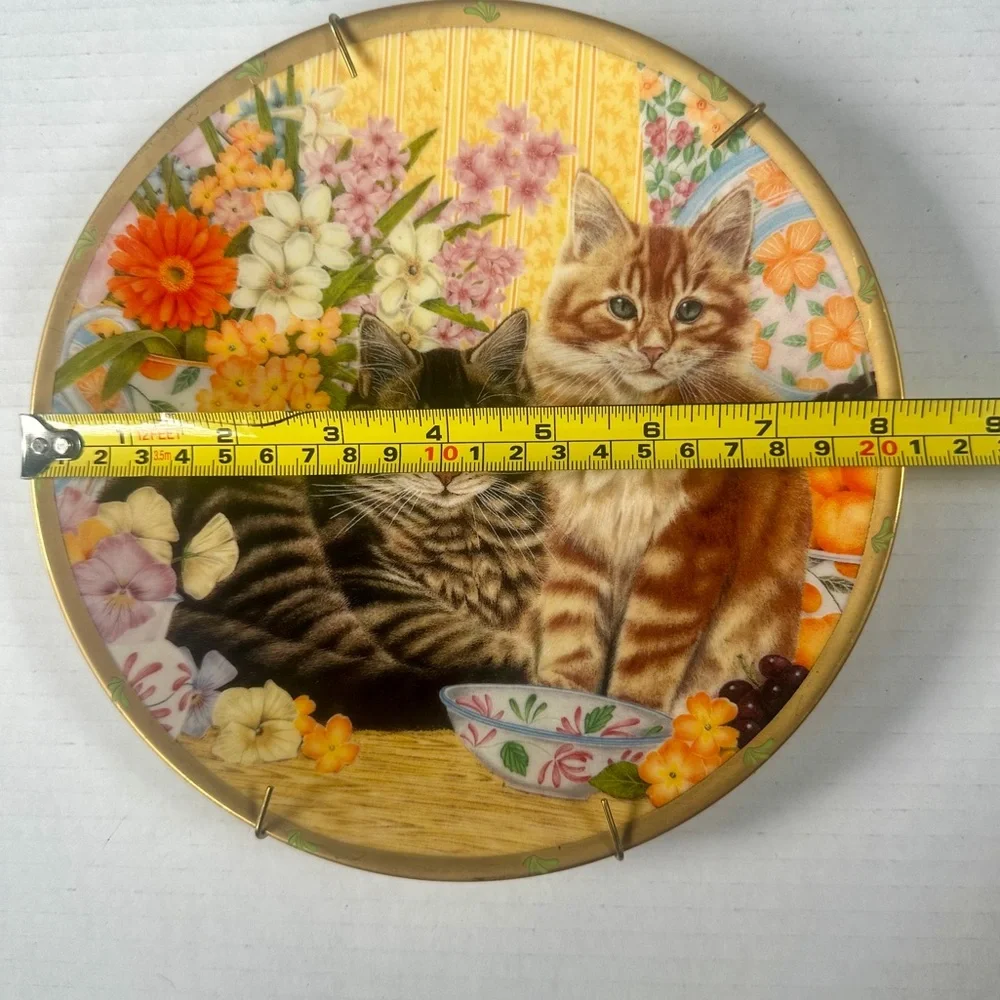 Lenox Pepper & Ginger, Anne Mortimer Collectable Decorative Cat Plate W/ Hanger